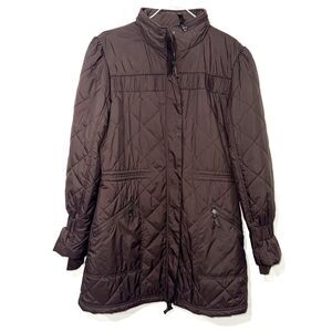 Title Nine Dark Brown Quilted Puffer Coat